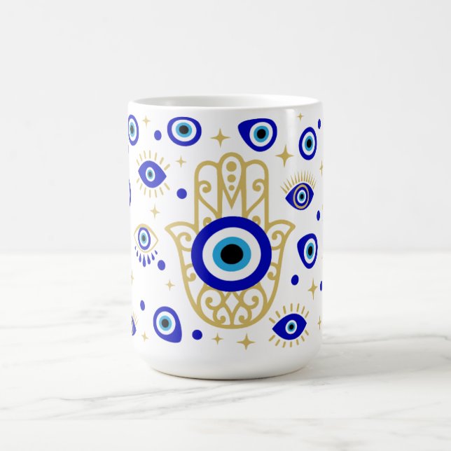 Caneca De Café Hamsa Mau Eye Mug (Centro)