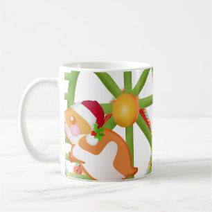 Caneca De Café hamster de papais noeis de natal