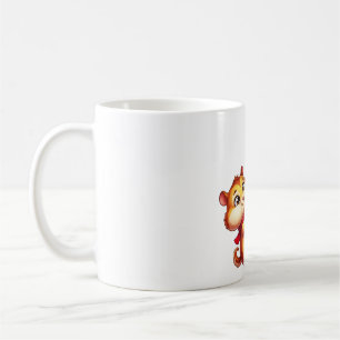Caneca De Café Hamster Festivo e Árvore de Natal