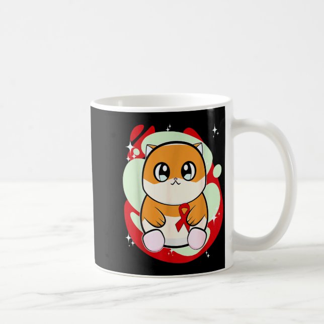 Caneca De Café Hamster Heart Disease Awareness Month _1  (Direita)