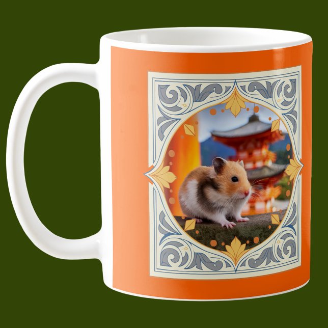 Caneca De Café Hamster no Templo de Kiyomizu em Kyoto no Japão (Criador carregado)