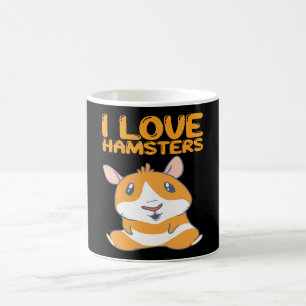 Caneca De Café Hamsters - Eu Amo Hamsters