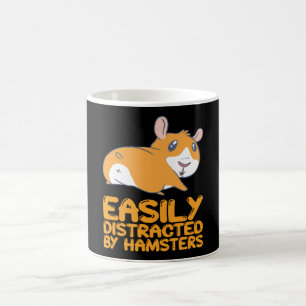 Caneca De Café Hamsters - Facilmente Distraídos Por Hamsters