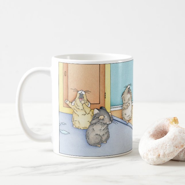 Caneca De Café Hamsters Sonolentos (Com Donut)