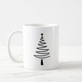 Caneca De Café Hand Drawn christmas tree