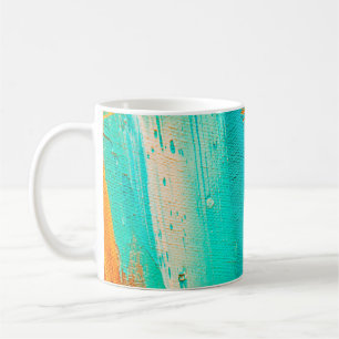 Caneca De Café Hand drawn oil painting. Abstract art background.