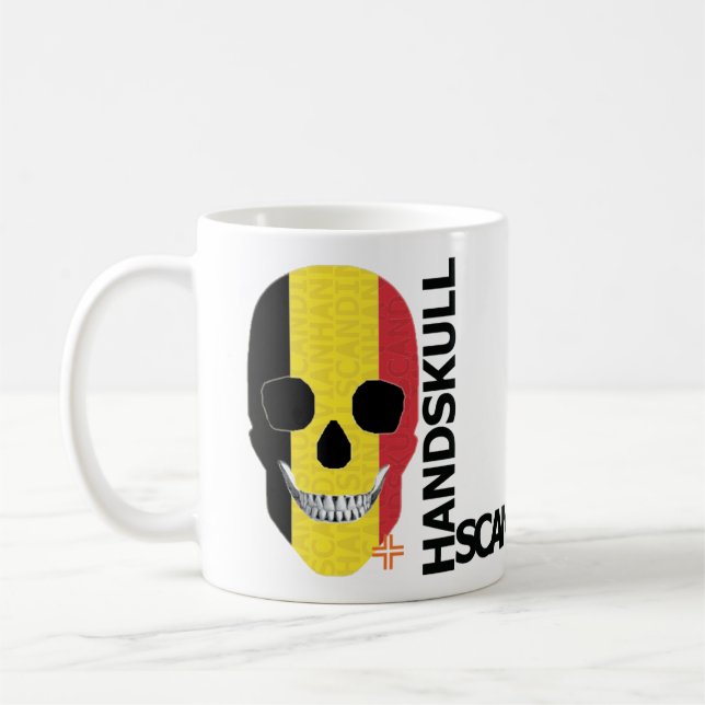 Caneca De Café HANDSKULL Belgium Classic Mug O4 (Esquerda)