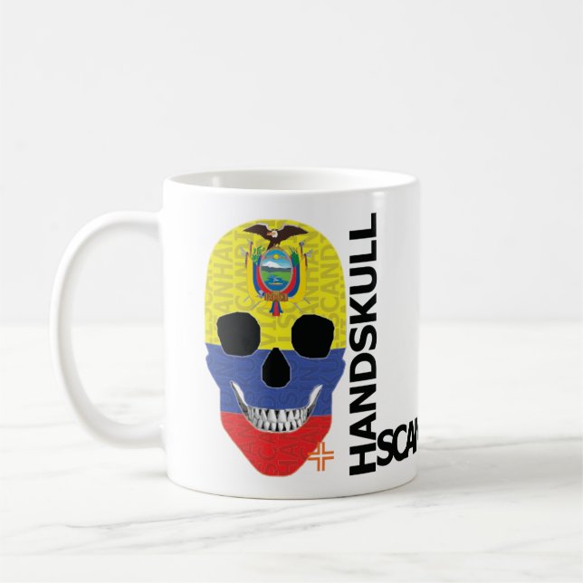Caneca De Café HANDSKULL Equador Classic Mug O4 (Esquerda)