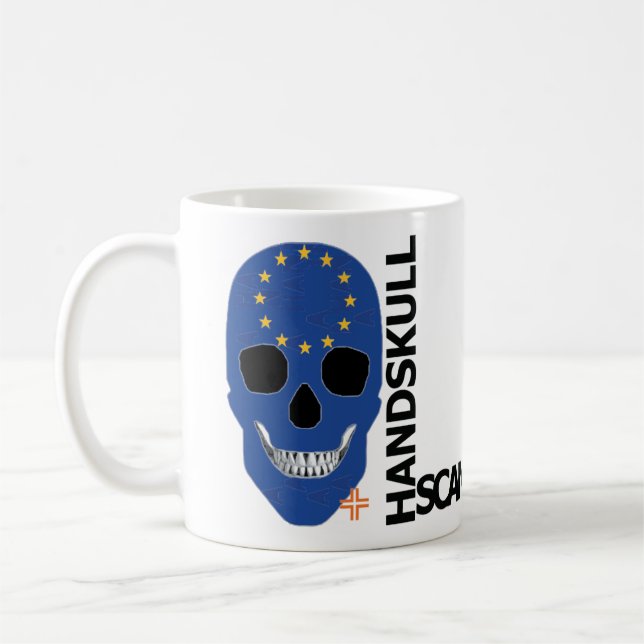 Caneca De Café HANDSKULL Europe Classic Mug O4 (Esquerda)