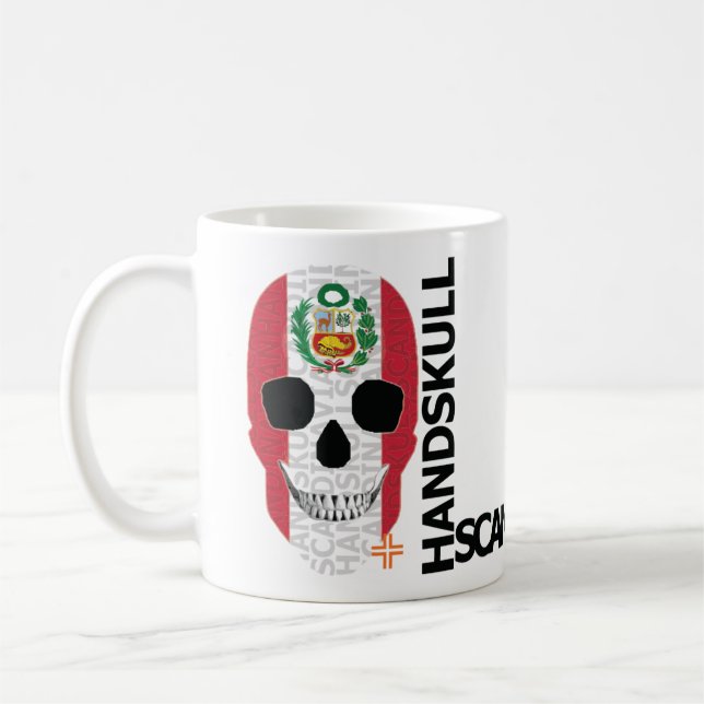 Caneca De Café HANDSKULL Peru Classic Mug O4 (Esquerda)