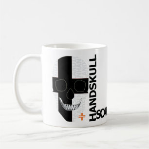 Caneca De Café HANDSKULL Svart Kors Classic Mug O4
