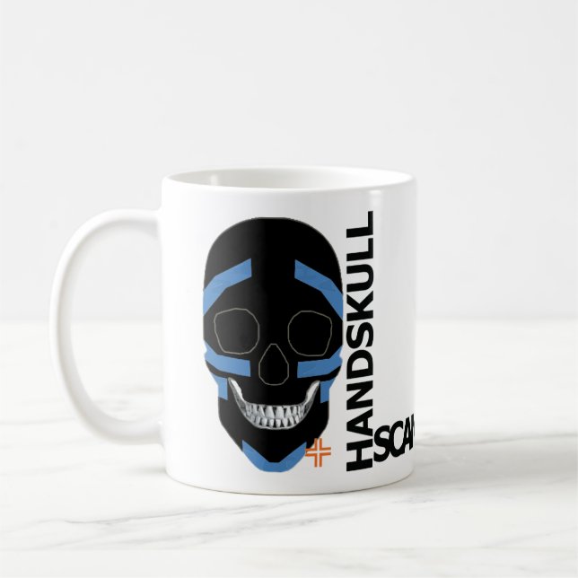 Caneca De Café HANDSKULL Warrior Classic Mug O4 (Esquerda)