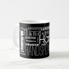 Caneca De Café HANDSPUN! Tipografia