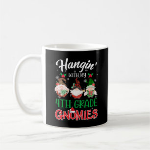Caneca De Café Hangin com o meu professor de Natal do 4º ano