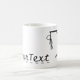 Caneca De Café Hangman customizável com uma palavra de sua