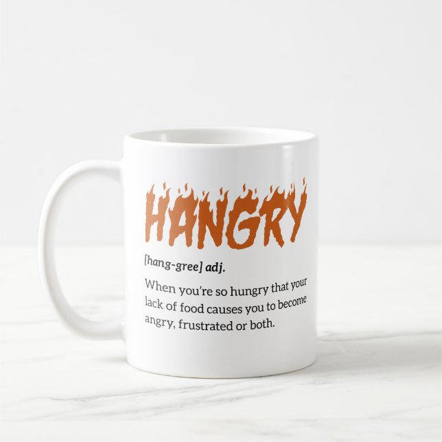 Caneca De Café Hangry Definition  (Esquerda)