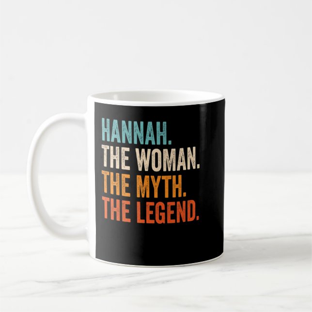 Caneca De Café Hannah A Mulher O Mito O Nome Da Lenda Ha (Esquerda)