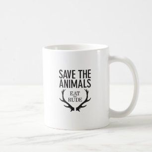 Caneca De Café Hannibal Lecter - coma o rude (salvar os animais)
