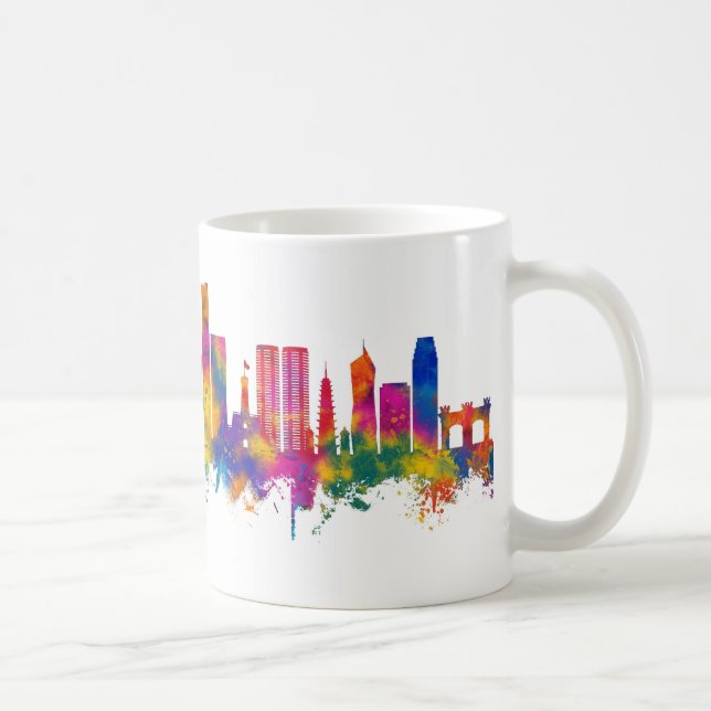 Caneca De Café Hanoi Vietnam Skyline (Direita)