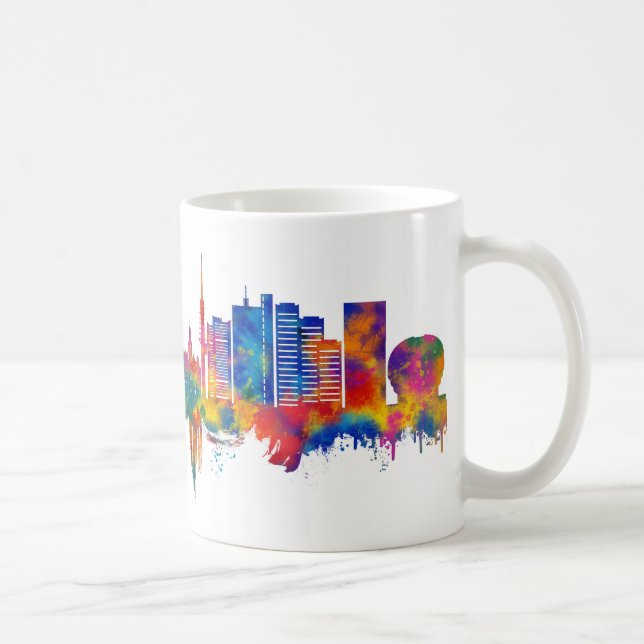 Caneca De Café Hanover Germany Skyline (Direita)