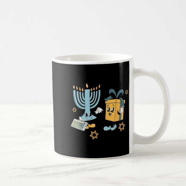 Caneca De Café Hanukkah Aac Speech Therast Slp Communication Acce (Direita)