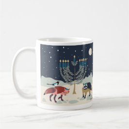 Caneca De Café Hanukkah animais Menorah Desert Coffee Mug