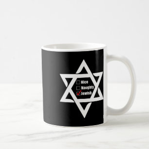 Caneca De Café Hanukkah Estrela De Natal De David Nice Naughn Jew