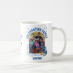 Caneca De Café HANUKKAH FAMILY REUNION Nome personalizado