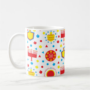 Caneca De Café Hanukkah Mug Colorida 8 Noites