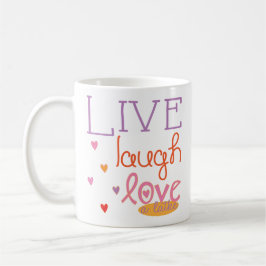 Caneca De Café Hanukkah Mug "Live Laugh Love a lats" Multicolor