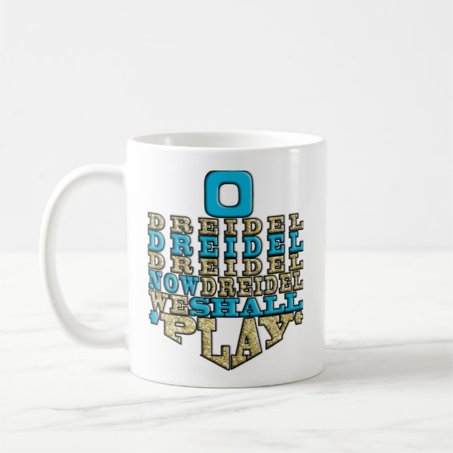 Caneca De Café Hanukkah Mug "O Dreidel Dreidel Dreidel Dreidel... (Esquerda)