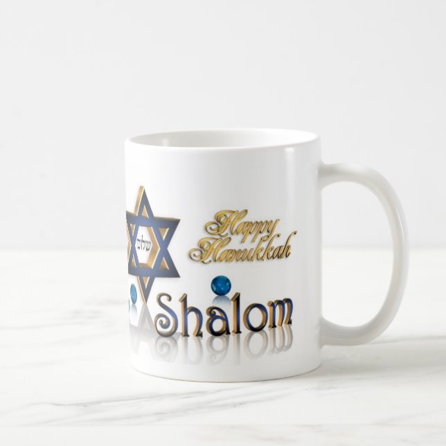 Caneca De Café Hanukkah Shalom (Direita)