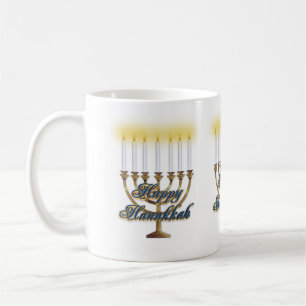 Caneca De Café Hanukkah velas assombram menorah
