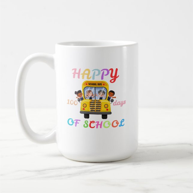 CANECA DE CAFÉ HAPPY 100 DAYS OF SCHOOL, BACK TO SCHOOL (Esquerda)