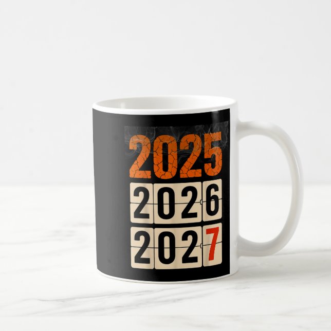 Caneca De Café Happy 2026 2027 New Year Funny 67 Meme Six Seven M (Direita)