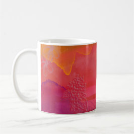Caneca De Café Happy and Bright Colorful Mixed Media