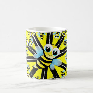 Caneca De Café Happy Bumblebee Lemon Mug