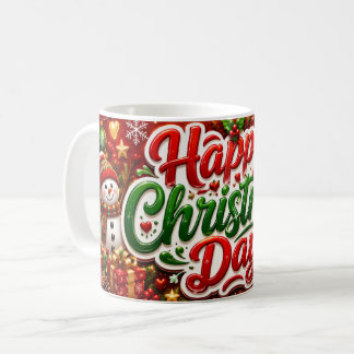 Caneca De Café Happy Christmas Day Christmas Mug –Festive Holiday