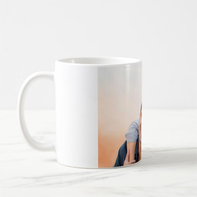 Caneca De Café Happy Couple Photo classic mug- Personalized  (Esquerda)