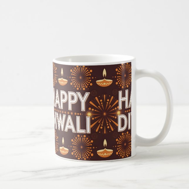 Caneca De Café Happy Diwali Gift (Direita)