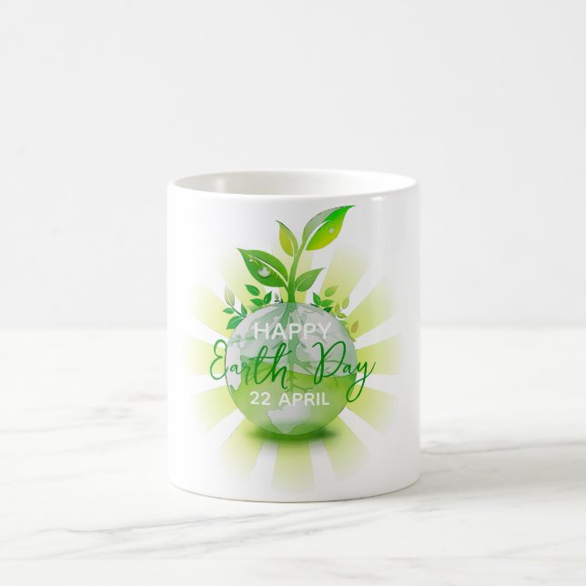 CANECA DE CAFÉ  HAPPY EARTH DAY 2026 SAVE THE PLANET (Centro)