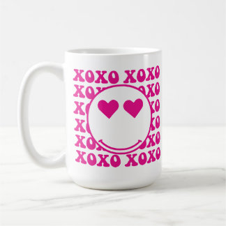 Caneca De Café Happy Face, xoxo, valentine, custom mug, cup