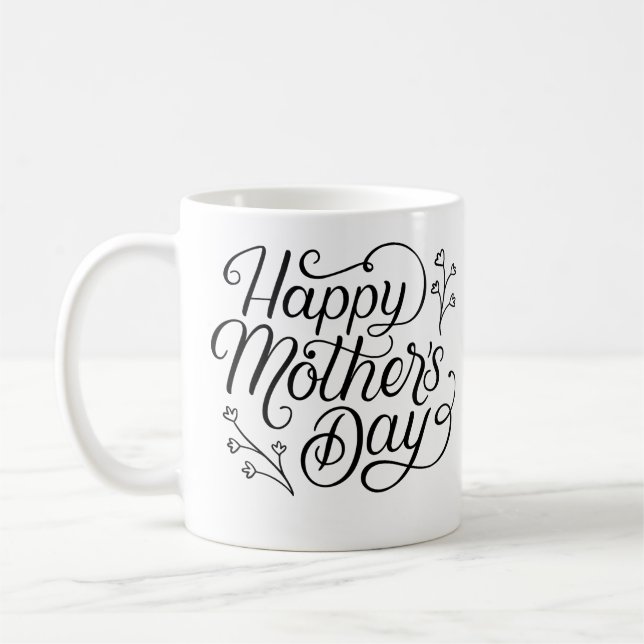 Caneca De Café Happy First Dia de as mães Mug (Esquerda)