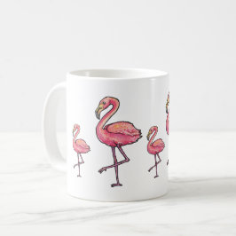 Caneca De Café Happy Flamingo