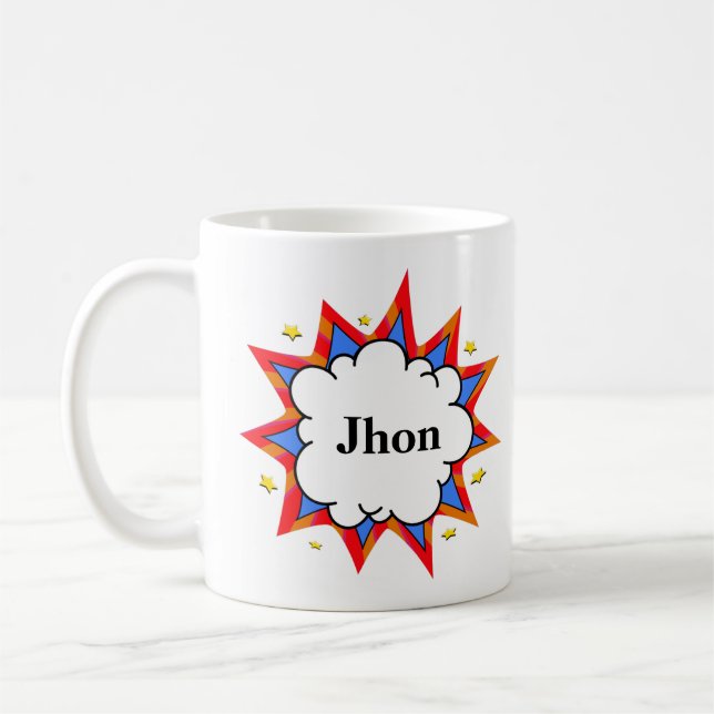 Caneca De Café Happy friends comic (Esquerda)
