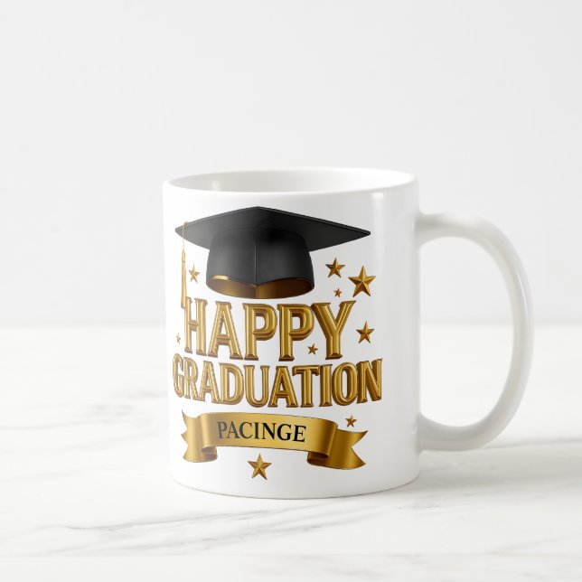 Caneca De Café Happy Graduation 2025 (Direita)