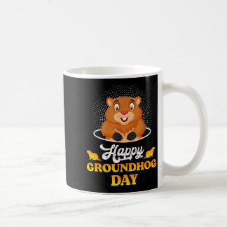 Caneca De Café Happy Groundhog Day Whistlepig Animal Groundhog Ro