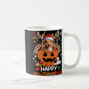Caneca De Café Happy Hallothanksmas Shetland Sheepdog