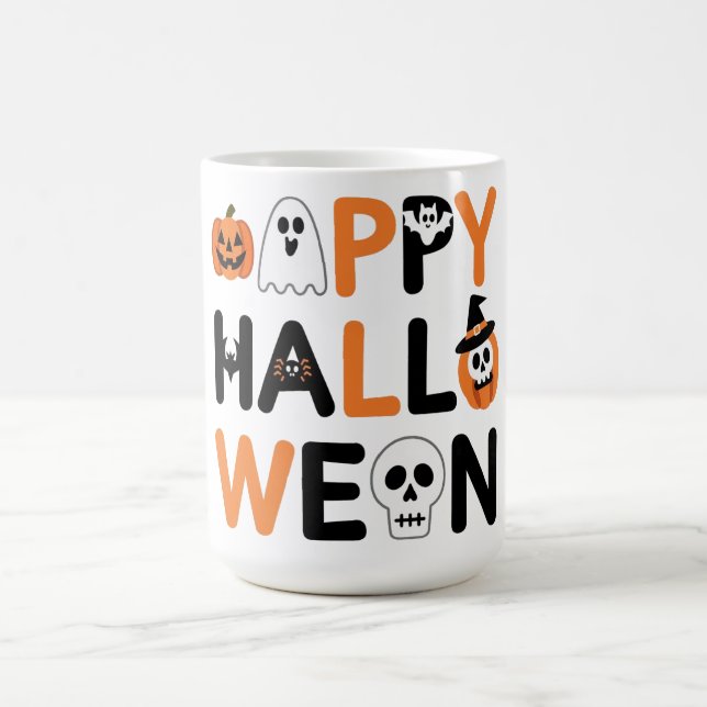 Caneca De Café Happy halloween  (Centro)