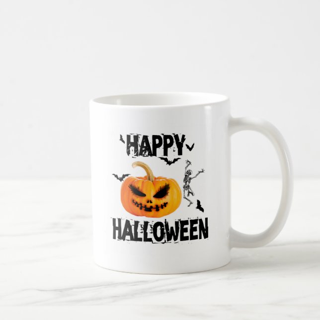 Caneca De Café Happy Halloween (Direita)